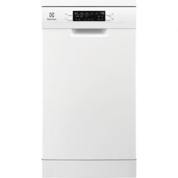 Electrolux Masina de spalat vase Electrolux ESG42310SW, 9 seturi, 8 programe, Clasa D, Motor Inverter, Display LED, 45 cm, Alb