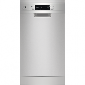 Electrolux Masina de spalat vase Electrolux ESG43310SX, 10 seturi, 8 programe, Clasa D, Motor Inverter, Display LED, 45 cm, Inox