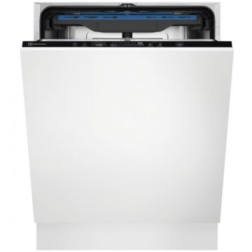 Electrolux Masina de spalat vase incorporabila Electrolux EEM48221L, 14 seturi, 8 programe, Clasa E, Motor Inverter, TimeBeam, QuickSelect, SatelliteClean, AirDry, MaxiFlex, 60 cm, Alb