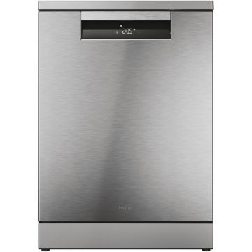 HAIER Masina de spalat vase Haier, 16 seturi, 10 programe, Clasa B, Motor Inverter, WiFi, H-Spray Arm, Flex Zone, Part Light, Powerwash, Automatic Open Door, 60 cm, Inox