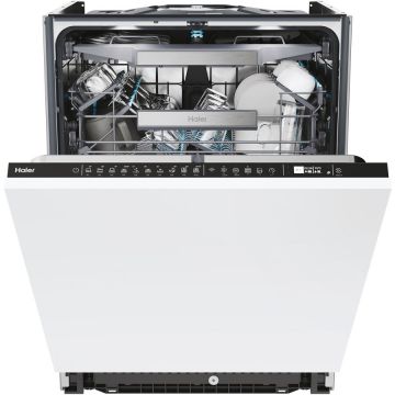 HAIER Masina de spalat vase incorporabila Haier XI 4A4M4PB, 14 seturi, 10 programe, Clasa A, Motor Inverter, WiFi, H-Spray Arm, Flex Zone, Powerwash, Automatic Open Door, 60 cm, Alb