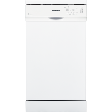HEINNER MASINA DE SPALAT VASE HEINNER HDW-FS4552WE++, Capacitate 10 Seturi, 5 programe, Clasa E, Program Rapid 30’, 45 cm, Alb