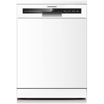 HEINNER MASINA DE SPALAT VASE HEINNER HDW-FSM60714AWD++, Capacitate 14 seturi, 7 programe, Clasa energetica D, Dual Zone, Flexible Space, AquaStop, Deschidere automata usa, 60 cm, Alb