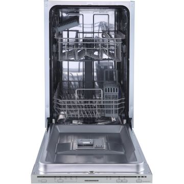 HEINNER Masina de spalat vase incorporabila Heinner HDW-BIM45510E++, 10 seturi, 5 programe, Control mecanic,Aquastop, Clasa E, 45 cm