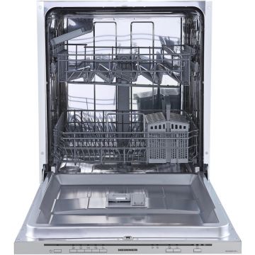 HEINNER Masina de spalat vase incorporabila Heinner HDW-BIM60514E++, 14 seturi, 5 programe, Control electronic, Aquastop, Display silver, Clasa E, 60 cm