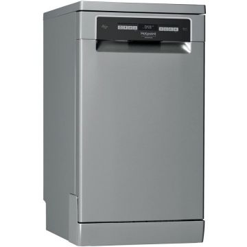 HOTPOINT Masina de spalat vase Hotpoint HSFO 3T223 WC X, 10 seturi, 9 programe, Clasa E, 45 cm, Inox