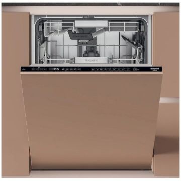 HOTPOINT Masina de spalat vase incorporabila Hotpoint H8IHP42L, 14 seturi, 10 programe, 3D zone wash, Pornire cu intarziere, ActiveDry, Clasa C, 60 cm