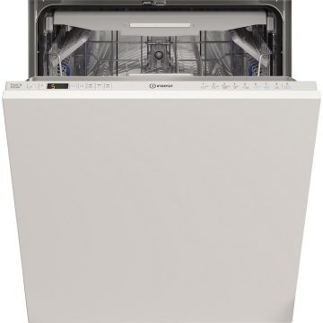 INDESIT Masina de spalat vase incorporabila Indesit DIO3T131AFE, 14 seturi, 9 programe, Clasa D, Fast&Clean, Push&Go, Auto Door, Sertar tacamuri, Semnal luminos, 60 cm