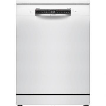 Masina de spalat vase Bosch SMS4EVW08E, 14 seturi, 6 programe, EfficientDry, Sistem Rackmatic, Home Connect, EcoSilence Drive, Tab-count, Clasa B, 60 cm (Alb)