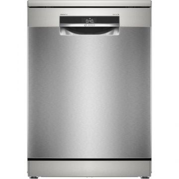 Masina de spalat vase Bosch SMS6ECI15E, 14 seturi, 6 programe, ExtraDry, Silence Plus, Sistem Rackmatic, Home Connect, EcoSilence Drive, Tab-count, Clasa A, 60 cm (Inox anti-amprenta)