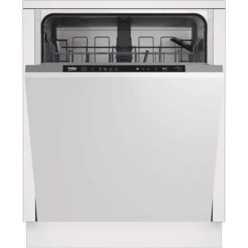Masina de spalat vase incorporabila Beko BDIN14320, 13 seturi, 4 programe, Clasa E, Hygiene Intense, Quick&Shine, Mini 30’, Flexible HalfLoad, 60 cm
