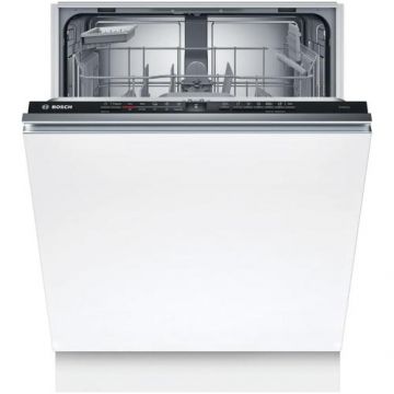 Masina de spalat vase incorporabila Bosch SMV2HTX02E, 13 seturi, 5 programe, ExtraDry, Program Silence, EcoSilence Drive, InfoLight, Home Connect, Clasa D, 60 cm (Alb)