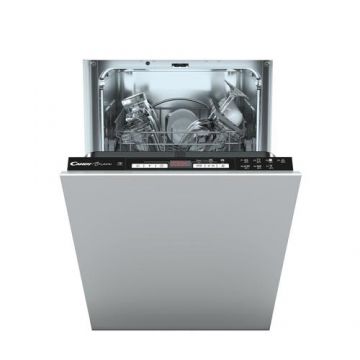 Masina de spalat vase incorporabila CANDY CDIH 2D949, 9 seturi, 7 programe, Clasa E, Start intarziat, AquaStop (Negru)