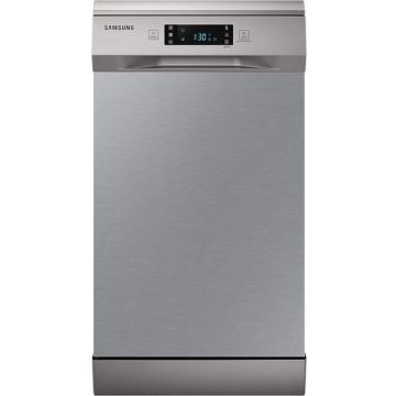 Samsung Masina de spalat vase Samsung DW50DG450FSRLE, 10 seturi, 6 programe, Hygiene Shield, Clasa D, 45 cm, Inox