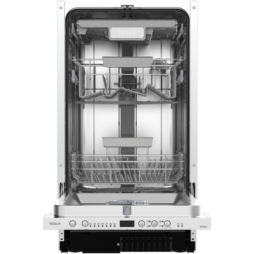 TESLA Masina de spalat vase incorporabila Tesla WDI491M, clasa E,10 seturi, 7 programe, 45 cm, Inox