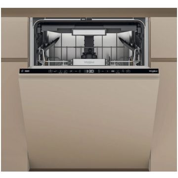 Whirlpool Masina de spalat vase incorporabila Whirlpool W7IHT58T, 15 seturi, 8 programe, MaxiSpace, Tehnologia Al 6-lea Simt, NaturalDry, Clasa B, PowerCleanPro, Pornire cu intarziere, 60 cm