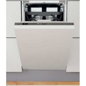 Whirlpool Masina de spalat vase incorporabila Whirlpool WSIO3T223PCEX, 10 seturi, 7 programe, Clasa E, 6th Sense, Power Clean, 45 cm