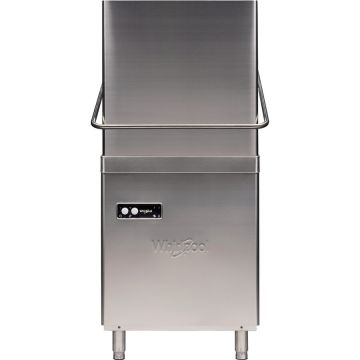 Whirlpool Masina de spalat vase semi-profesionala cu capota Whirlpool Eco Line ECM 532 U, 36 seturi, 4 programe, Panou de control mecanic, Dozaj automat detergent si agent clatire, Argintiu